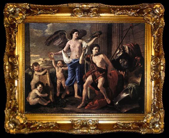 framed  POUSSIN, Nicolas The Victorious David af, ta009-2